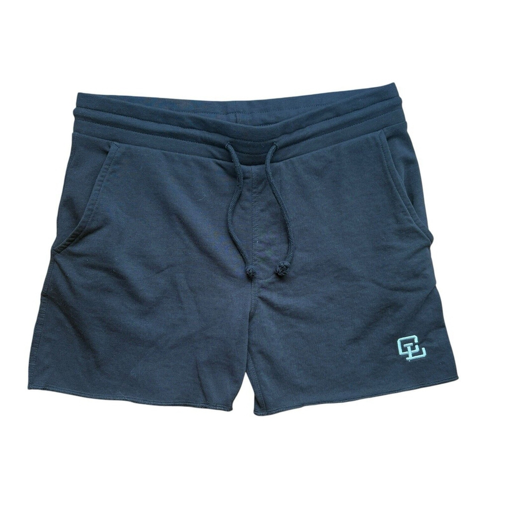 Clifford Lenox Mens Shorts Leg Day Black French Terry 5" Ineam Sz. XL